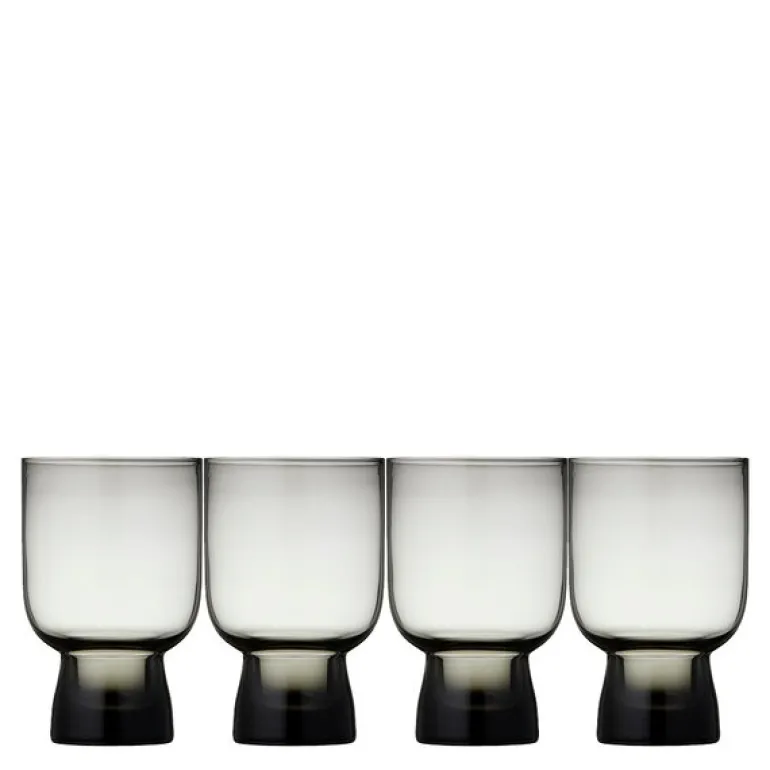 Sorrento vannglass 30 cl 4 stk smoke