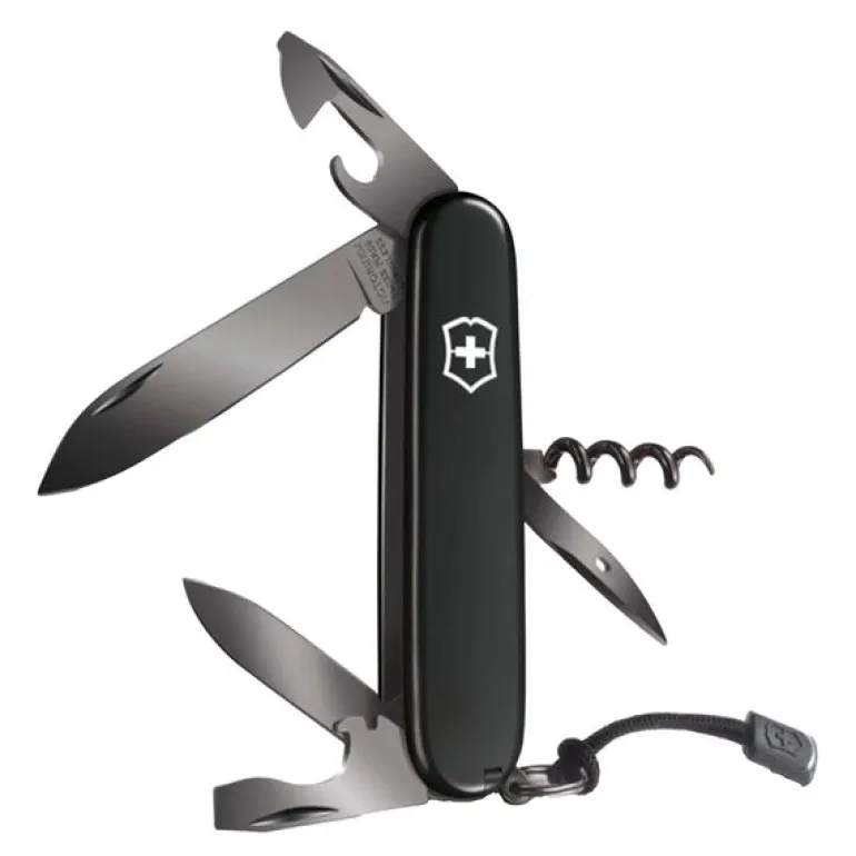 Spartan lommekniv 12 funksjoner svart
