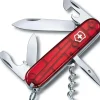 Spartan lommekniv 91 mm 12 funksjoner b transparent rød