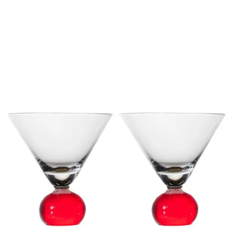 Spice glass 2 stk 24 cl rød