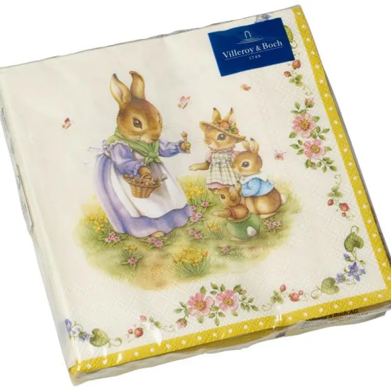 Spring Fantasy lunsjservietter 33 cm påske familie