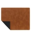 Square Bull brikke tosidig cognac/svart