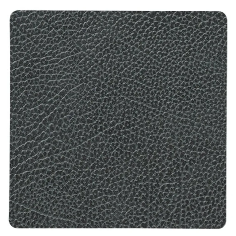 Square Hippo glassbrikke 10x10 cm svart-antrasitt