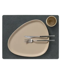 Square Hippo spisebrikke L 35x45 cm svart-antrasitt