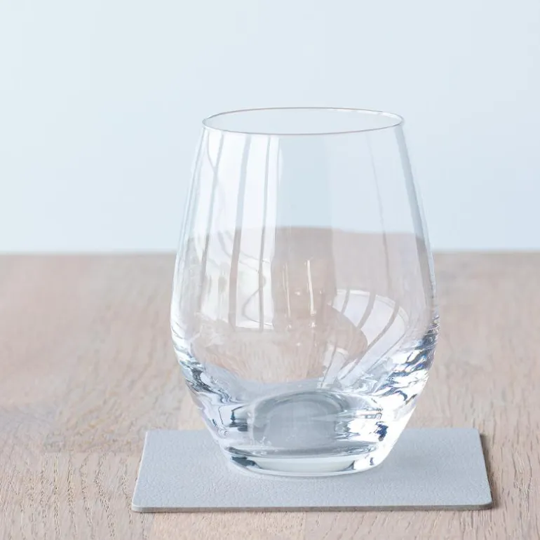 Square Nupo glassbrikke 10x10 cm oyster white