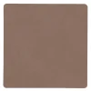 Square Nupo glassbrikke 10x10 cm truffle