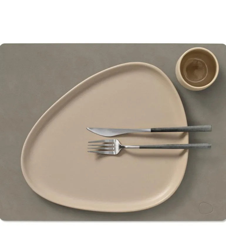 Square Nupo spisebrikke L 35x45 cm flint grey