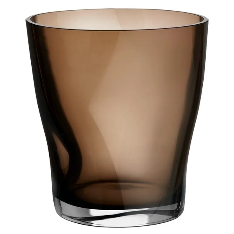 Squeeze tulipanvase 18 cm smokey brown