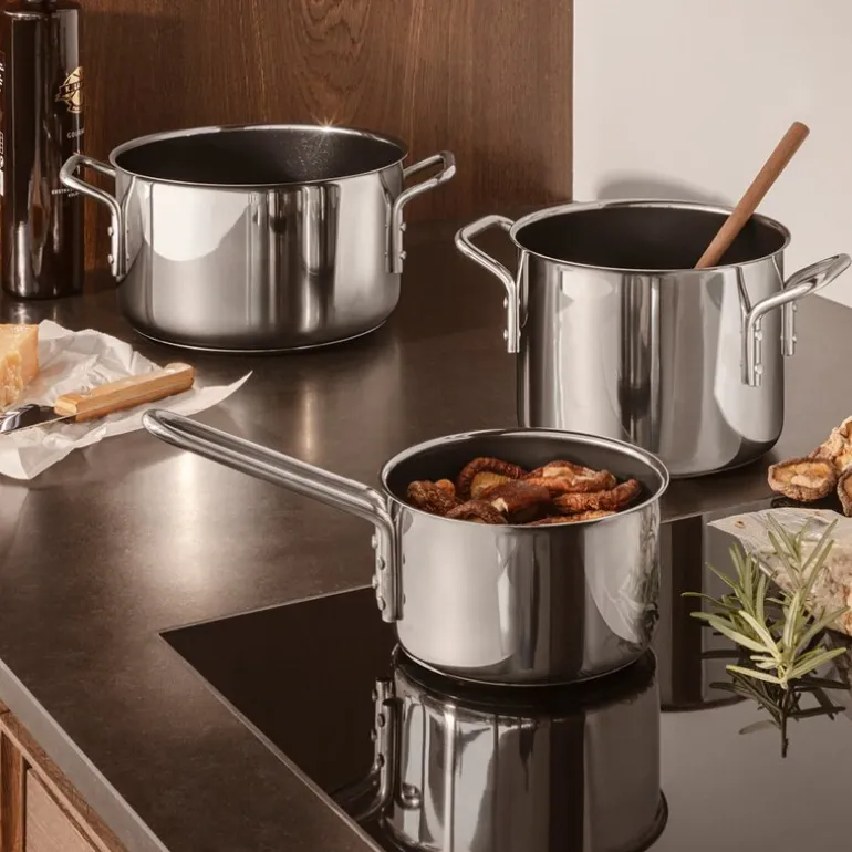 Stainless Steel kasserolle 1,1L keramisk Slip-Let® belegg