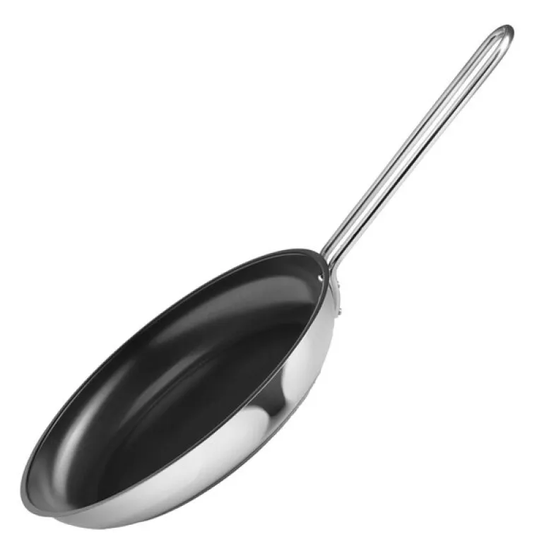 Stainless Steel stekepanne 28 cm keramisk Slip-Let® belegg