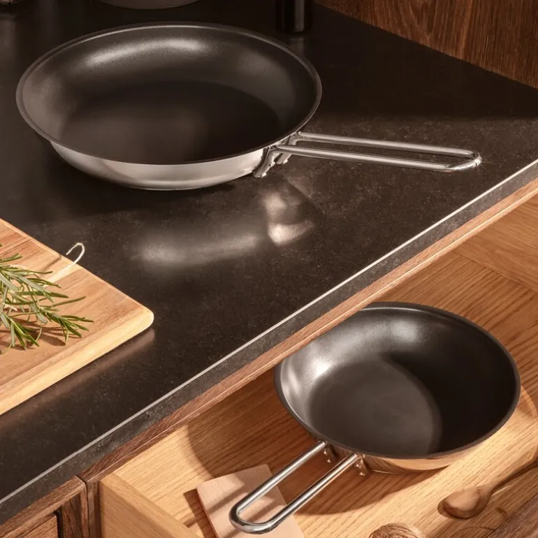 Stainless Steel stekepanne 28 cm Slip-Let® belegg