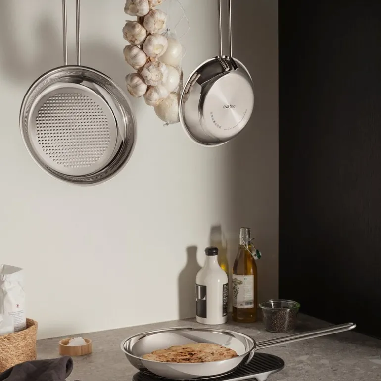 Stainless Steel stekepanne 20 cm honeycomb
