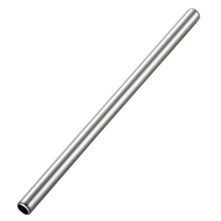 Steelpipe sugerør 15 cm blank
