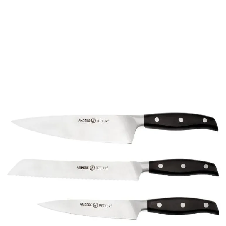 Stenfors sett med kniver 3 deler