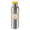 Stålflaske 750 ml gul