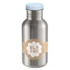 Stålflaske 500 ml himmelblå