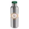 Stålflaske 750 ml mørk grønn
