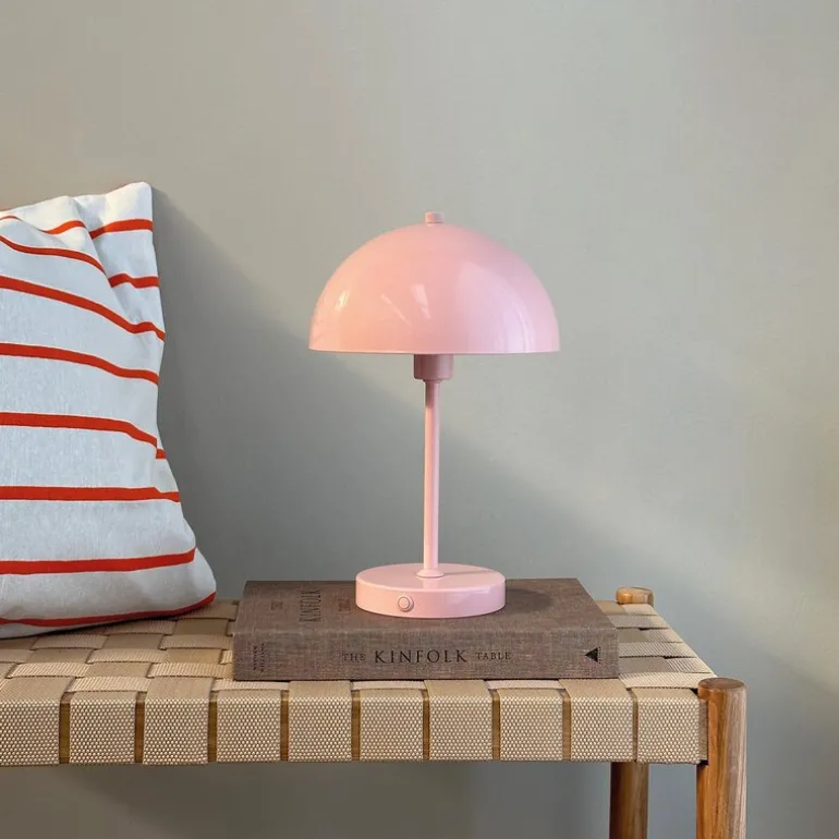 Stockholm portable bordlampe version 2 30 cm lyserød