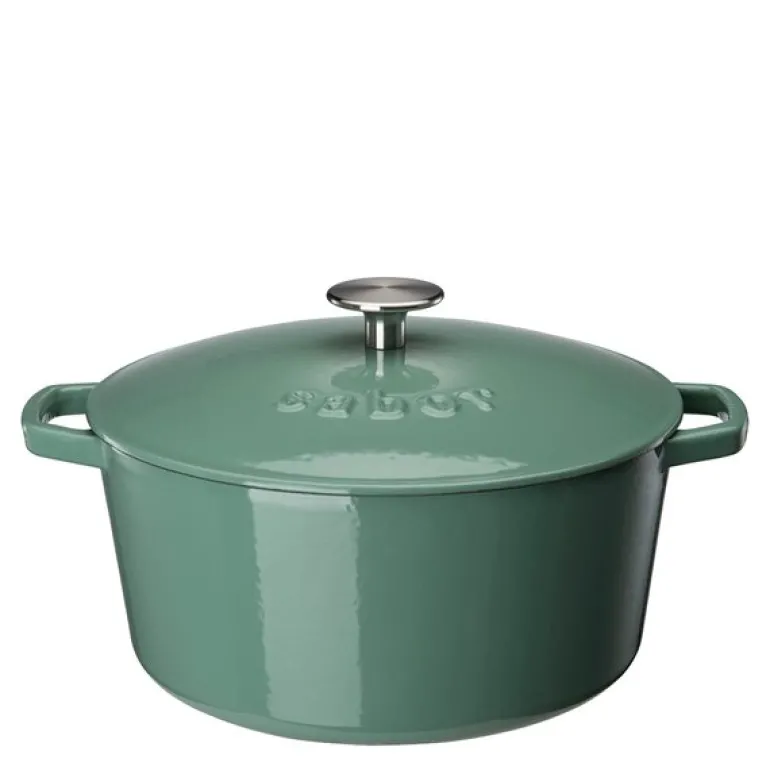 Støpejernsgryte 4,4L sea green