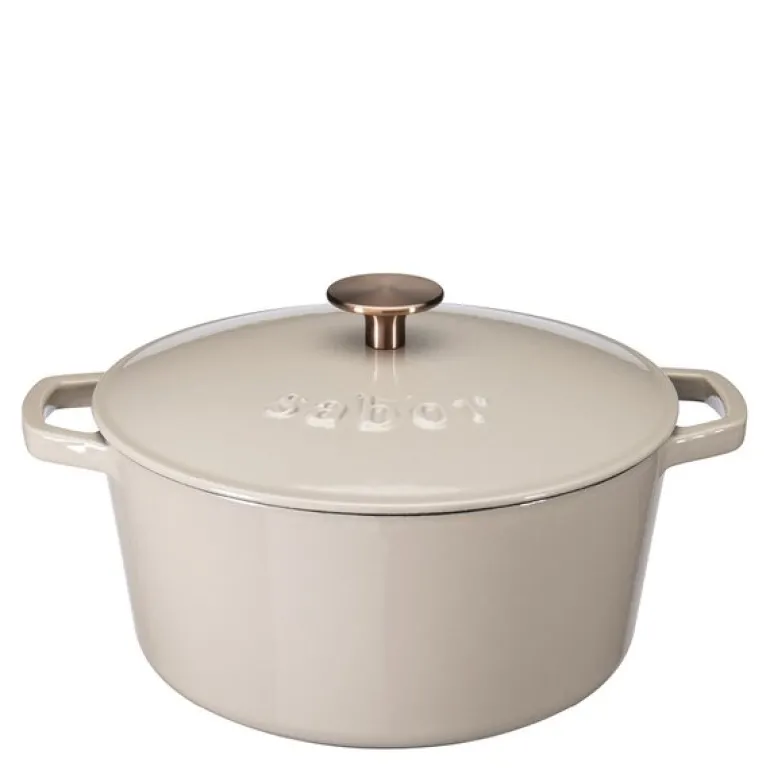 Støpejernsgryte 4,4L warm grey