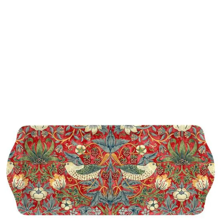 Strawberry Thief smørbbrett 16,5x38,5 cm rød