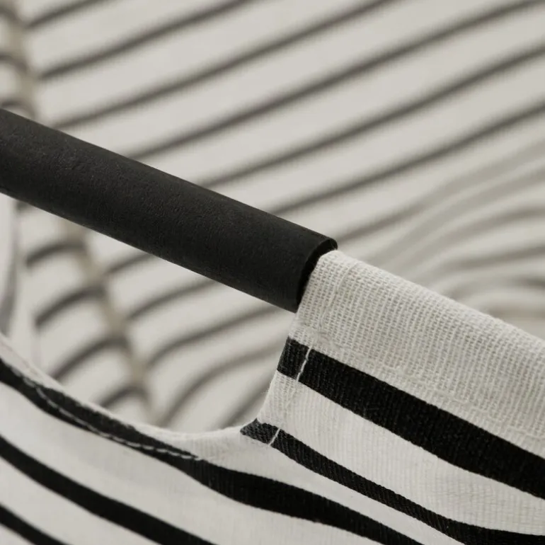 Stripes vaskepose 40 cm svart/hvit