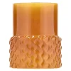 Styles telysholder 7,7x10 cm amber