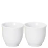 Swedish Grace eggeglass 4 cl 2 stk snø/hvit