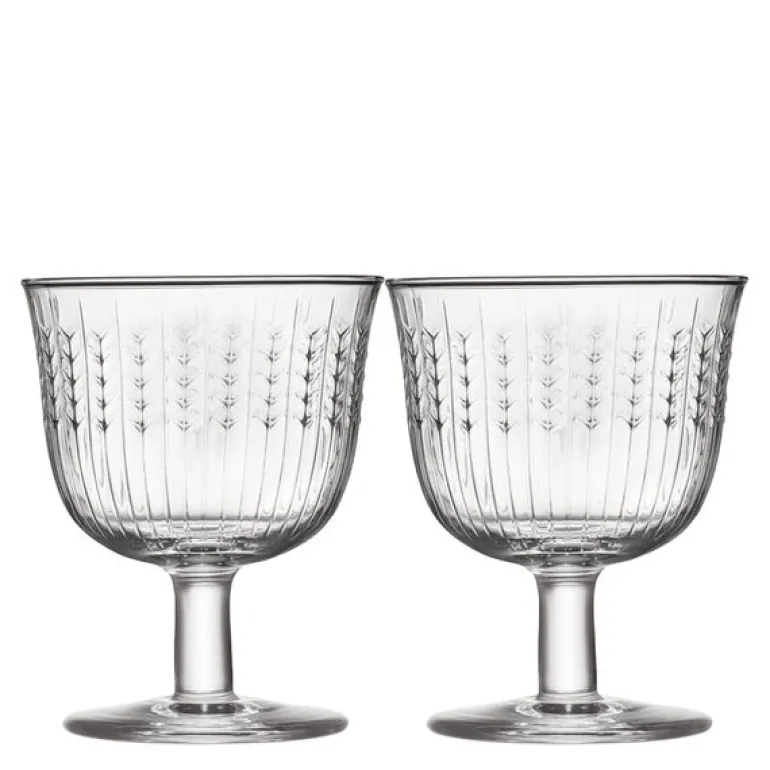 Swedish Grace glass på stett 28 cl 2 stk klar