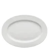 Swedish Grace ovalt fat 32 cm snø/hvit