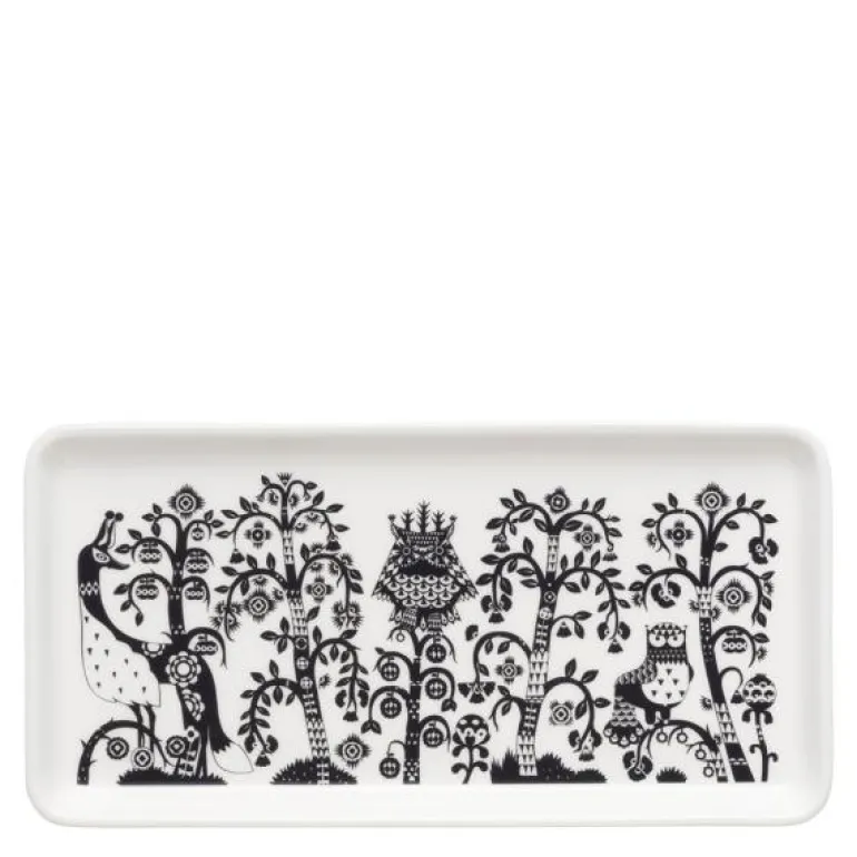 Taika tallerken rektangel 12x24 cm svart