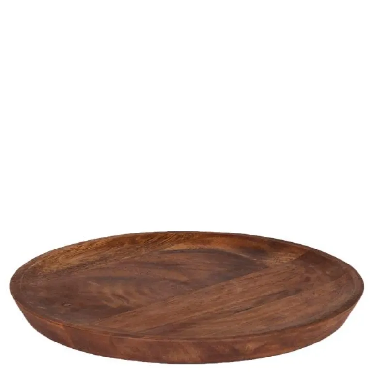 Tallerken 22 cm akasietre valnøttfarge
