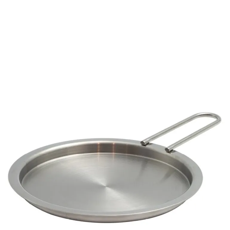 Tallerkenlokk 16 cm rustfritt stål