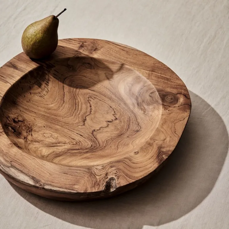 Teak skål 40 cm