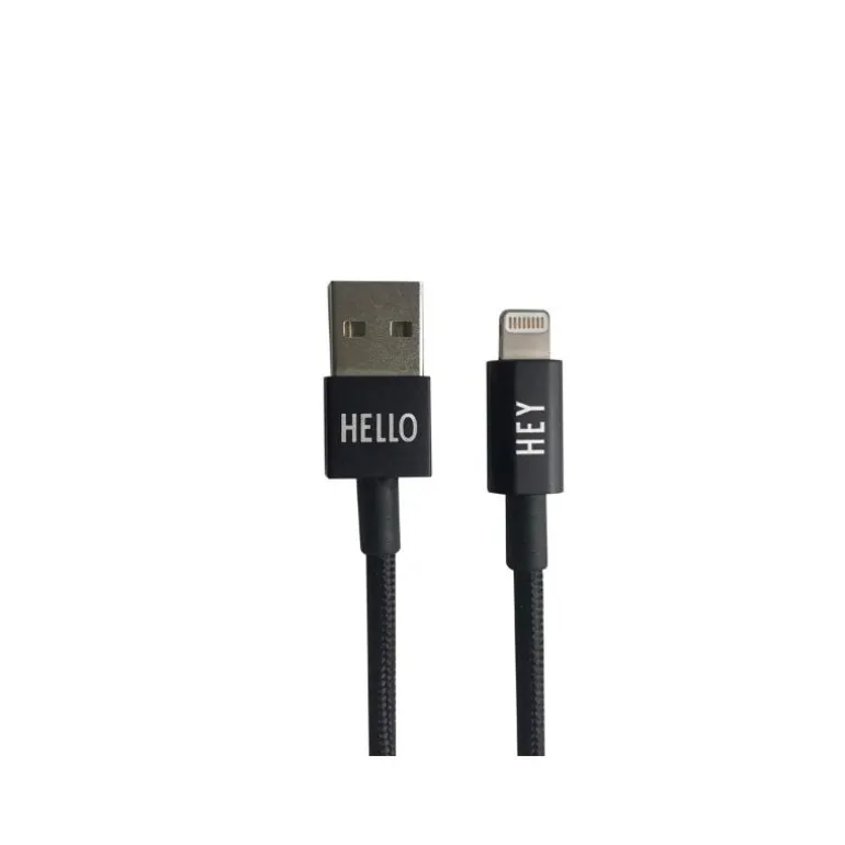 Tech kabel lightning 1m svart