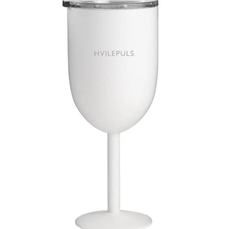 Termo vinglass hvilepuls 40 cl hvit