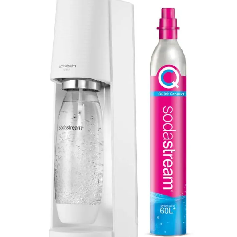 Terra™ Kullsyremaskin inkl. kullsyresylinder 43,7 cm hvit