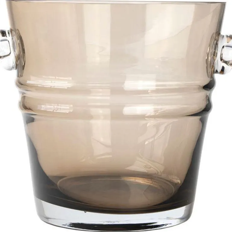 The bucket lykt/vase 20 cm brun