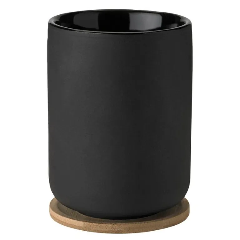 Theo termokopp med trebrikke 25 cl svart