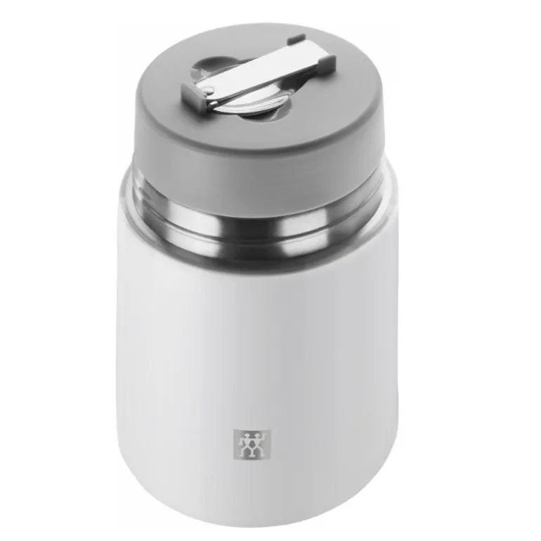 Thermo mattermos m/skje 70 cl sølv/hvit