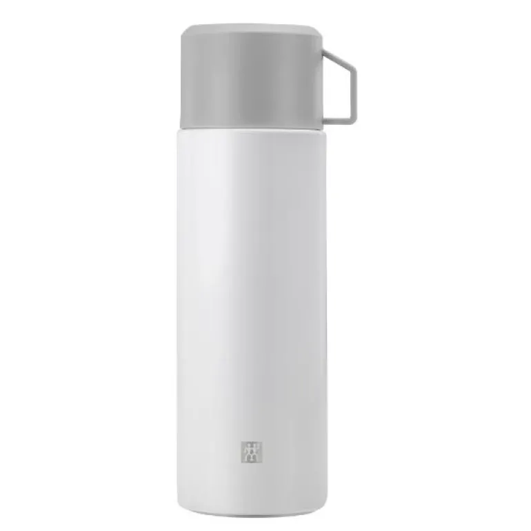 Thermo termos 1L sølv/hvit