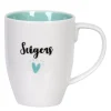 Til deg krus 35 cl svigers hvit/mintgrønn/svart