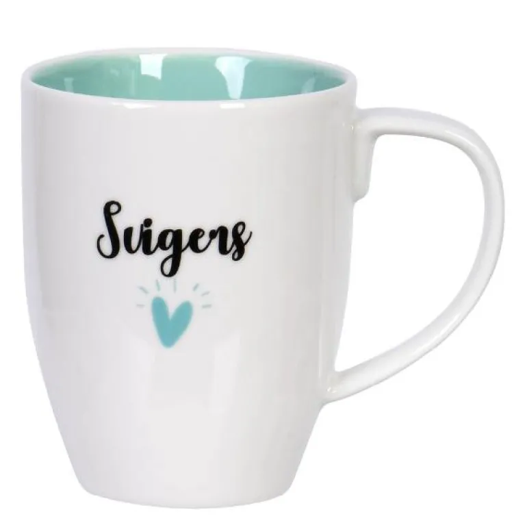 Til deg krus 35 cl svigers hvit/mintgrønn/svart