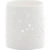 T-lysholder dots 7,5x6,5 cm hvit