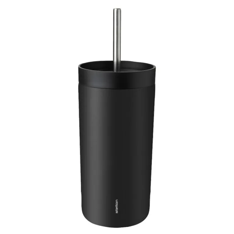 To Go Sip termokopp med sugerør 40 cl soft svart