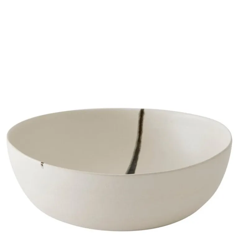 Toledo salatskål 28 cm hvit/svart/grønn