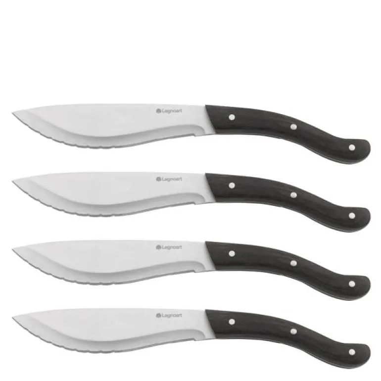 Tomahawk steakknivsett 4 stk mørkt skaft