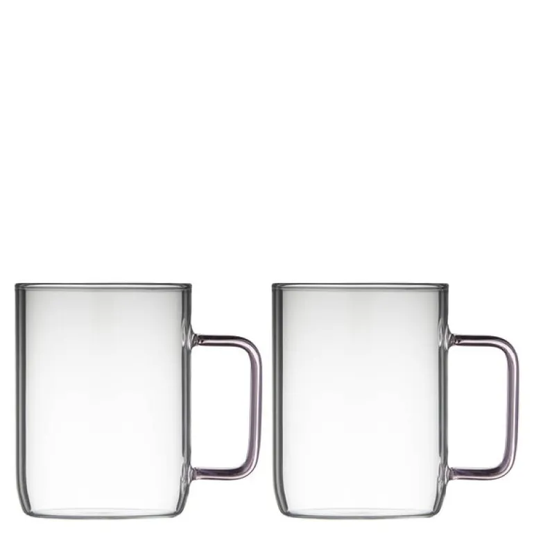 Torino glasskrus 40 cl 2 stk rosa