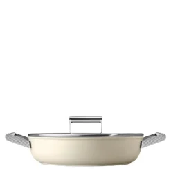 Traktørpanne m/lokk 28 cm 3,7L creme