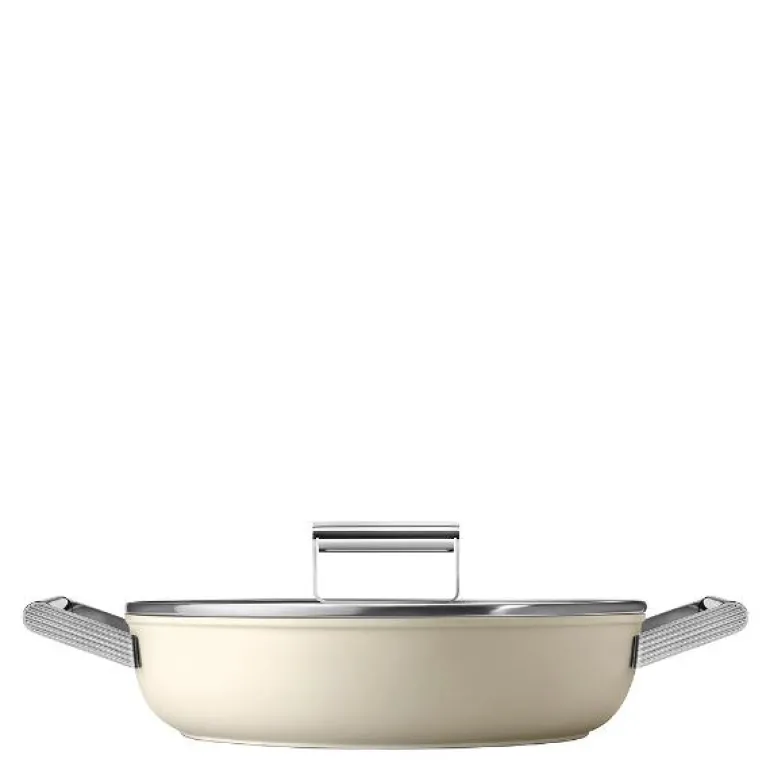 Traktørpanne m/lokk 28 cm 3,7L creme